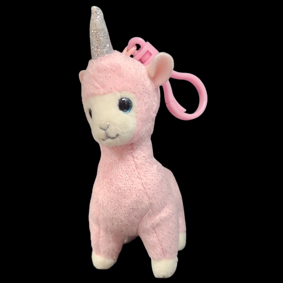 2019 Ty BEANIE BABIES STUFFED ANIMAL KEYCLIP "LANA" THE LLAMACORN - Picture 2 of 10